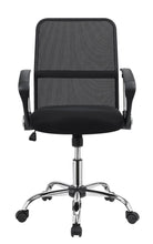Load image into Gallery viewer, Home Office : Chairs - Black - Office Chair With Mesh Backrest Black And Chrome