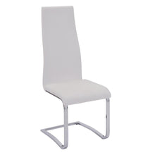 Load image into Gallery viewer, Everyday Dining: Side Chair - White - Anges High Back Dining Chairs Black And Chrome (Set of 4)