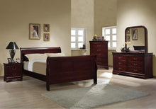 Load image into Gallery viewer, Louis Philippe Collection - Louis Philippe Queen Sleigh Panel Bed Red Brown