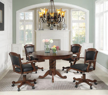 Load image into Gallery viewer, Turk Game Table - Black - Turk Game Chair With Casters Black And Tobacco