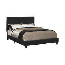 Load image into Gallery viewer, Mauve Upholstered Bed - Black - Muave Bed Upholstered Queen Black