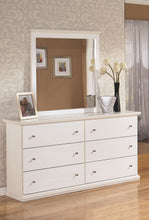 Load image into Gallery viewer, Bostwick Shoals - White - 5 Pc. - Dresser, Mirror, King Panel Bed