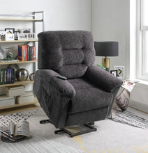 Load image into Gallery viewer, Living Room : Power Lift Recliner - Grey - Upholstered Power Lift Recliner Grey