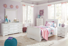 Load image into Gallery viewer, Anarasia - White - 5 Pc. - Dresser, Mirror, Full Sleigh Bed