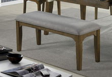 Load image into Gallery viewer, Rayleene Collection - Grey - Rayleene Upholstered Bench Grey And Medium Brown