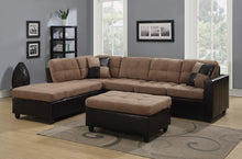 Load image into Gallery viewer, Mallory Sectional - Tan - Mallory Upholstered Sectional Tan And Dark Brown