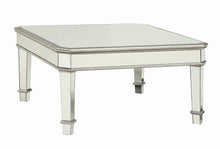 Load image into Gallery viewer, Cairns Collection - Cassandra Square Beveled Top Coffee Table Silver