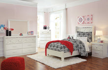 Load image into Gallery viewer, Dreamur - Champagne - 4 Pc. - Dresser, Mirror, Twin Panel Bed