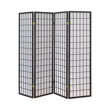 Load image into Gallery viewer, White - 4-panel Folding Screen Dark Grey And White