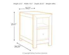 Load image into Gallery viewer, Gavelston - Rubbed Black - Chair Side End Table