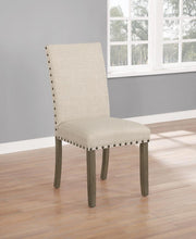 Load image into Gallery viewer, Beige - Coleman Upholstered Side Chairs Beige And Rustic Brown (Set of 2)