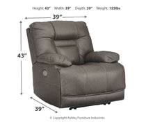 Load image into Gallery viewer, Wurstrow - Smoke - PWR Recliner/ADJ Headrest
