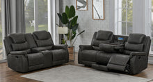 Load image into Gallery viewer, Wyatt Motion Collection - Grey - Wyatt 2-piece Upholstered Living Room Set Grey