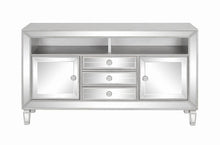 Load image into Gallery viewer, 3-drawer Tv Console Metallic Platinum