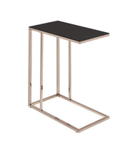 Load image into Gallery viewer, Rectangular Accent Table Black And Chocolate Chrome