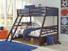 Load image into Gallery viewer, Halanton - Dark Brown - Twin over Twin Bunk Bed with 1 Large Storage Drawer