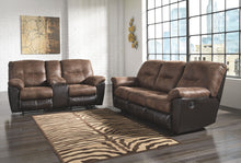 Load image into Gallery viewer, Follett - Coffee - DBL Rec Loveseat w/Console
