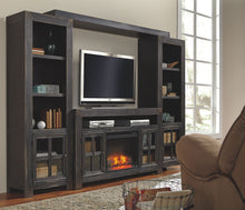 Load image into Gallery viewer, Gavelston - Black - LG TV Stand w/Fireplace Option