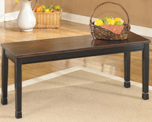 Load image into Gallery viewer, Owingsville - Black/Brown - Large Dining Room Bench