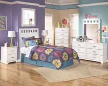 Load image into Gallery viewer, Lulu - White - 4 Pc. - Dresser, Mirror, Chest, Twin Panel Headboard