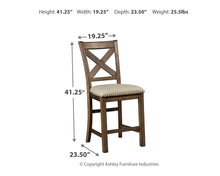 Load image into Gallery viewer, Moriville - Beige - Upholstered Barstool (2/CN)