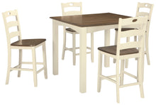 Load image into Gallery viewer, Woodanville - Cream/Brown - Square Counter TBL Set (5/CN)