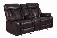 Load image into Gallery viewer, Zimmerman Motion Collection - Dark Brown - Zimmerman Pillow Top Arm Motion Loveseat Dark Brown