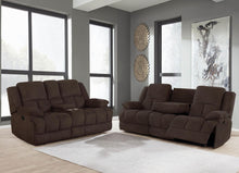 Load image into Gallery viewer, Brown - Waterbury 2-piece Pillow Top Arm Motion Living Room Set Brown