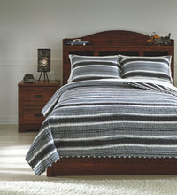 Load image into Gallery viewer, Merlin - Gray/Cream - Full Coverlet Set