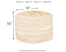Load image into Gallery viewer, Absalom - Denim - Pouf