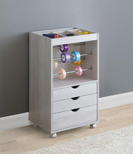 Load image into Gallery viewer, 3-drawer Storage Cabinet With Caters White Oak