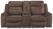 Load image into Gallery viewer, Jesolo - Dark Gray - DBL Rec Loveseat w/Console