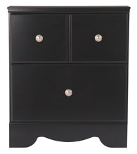 Load image into Gallery viewer, Shay - Almost Black - Two Drawer Night Stand