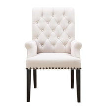 Load image into Gallery viewer, Beige - Phelps Upholstered Arm Chair Beige And Smokey Black
