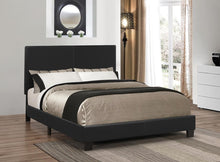 Load image into Gallery viewer, Mauve Upholstered Bed - Black - Muave Bed Upholstered Queen Black